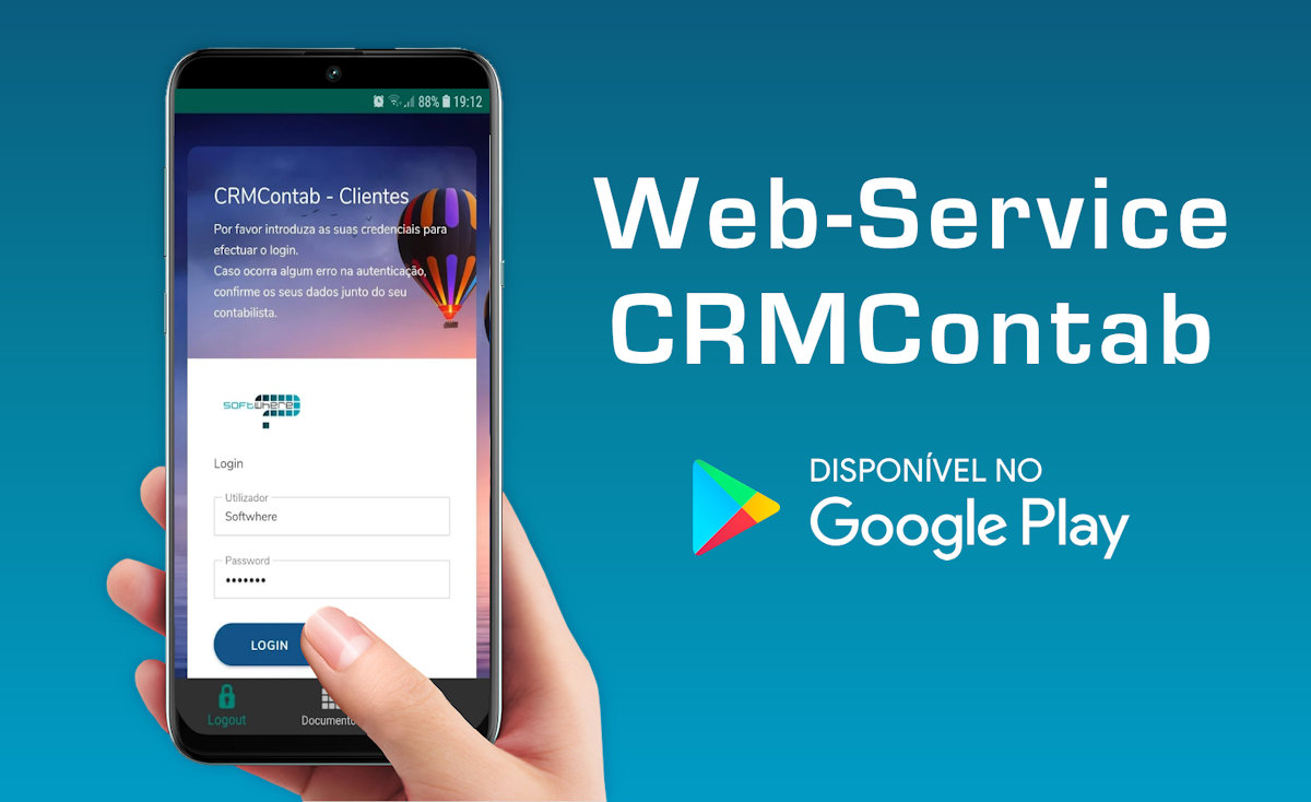 Web-Service CRMContab - Também disponível em App na Google Play Store